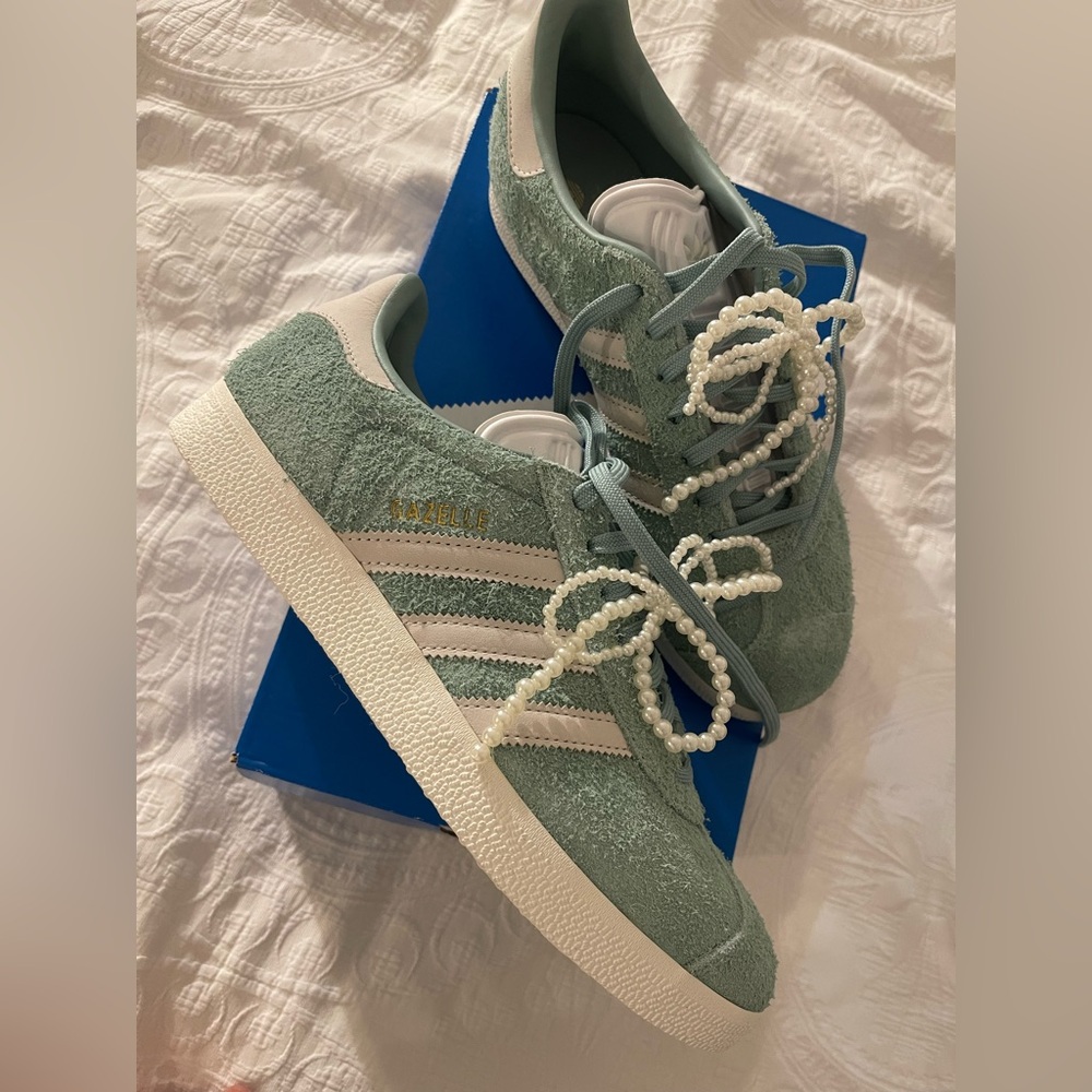 Adidas Gazelle Mint Green Sneakers